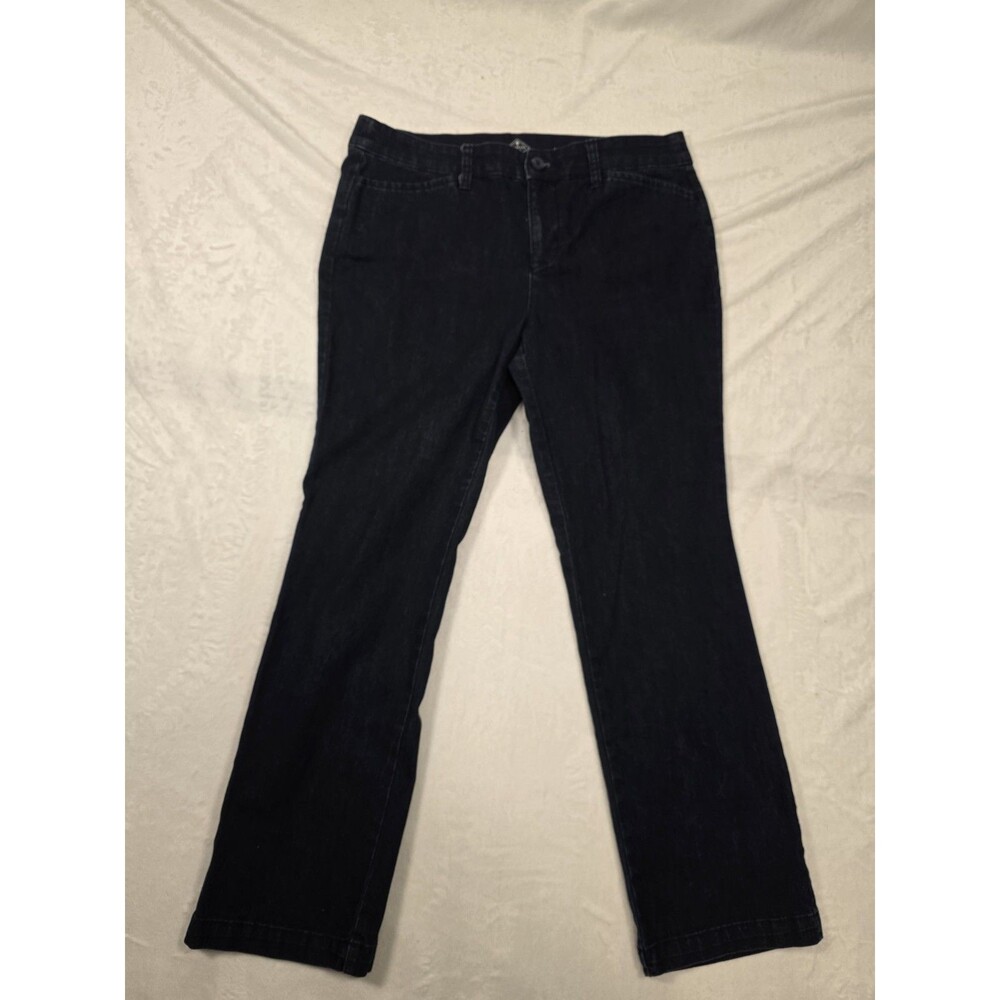 St. John's Bay Straight Dark Blue Denim Dark Wash Women's Jeans